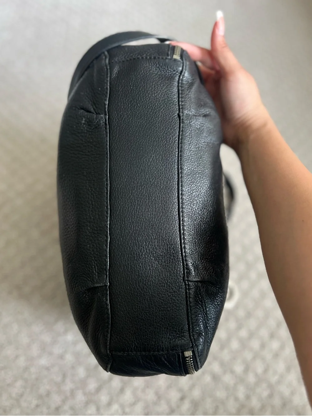 Michael Kors Riley Pebbled Leather Satchel